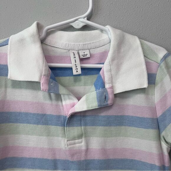 Janie and Jack Pastel Striped Polo Size 5 - Picture 2 of 8